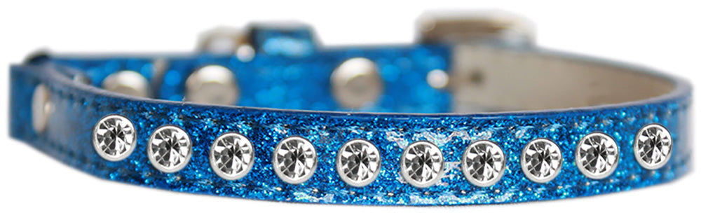 Mirage Pet 625-8 BL10 Clear Jewel Ice Cream Cat Safety Collar, Blu