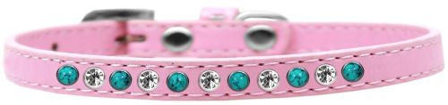 Mirage Pet Products611-11 LPK-14 Southwest Turquoise Pearl & Clear Cry